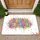 Happy Birthday Drips Splatters Dots - Birthday Celebration Gift Doormat - 1