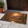 Deer Family Wild Turkeys Autumn Forest Sunset - Wildlife Lover Home Decor Gift Doormat - 5