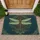 Art Nouveau Dragonfly Flourish Medallion - Home Decor Gift Doormat - 1