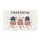 FREEDOM Text Patriotic Popsicles - Independence Day Gift for Veterans Doormat - 3
