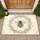 Aged Parchment Honey Bee Botanical Wreath - Wildlife Lover Home Decor Gift Doormat - 1