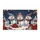 Three Snowmen Poinsettia Candy Cane Christmas Holiday Gift Doormat - 3