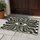 Celestial Eye Wavy Lines Checkerboard Stars - Mystical Home Decor Gift Doormat - 5