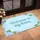 Welcome Home Phrase Hydrangea White Blossom Green Leaf Floral - Home Decor Gift Doormat - 4