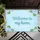 Welcome Home Phrase Hydrangea White Blossom Green Leaf Floral - Home Decor Gift Doormat - 6