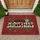 Merry Christmas Snowflake Pine Holly Berries - Rustic Farmhouse Christmas Decor Doormat - 1