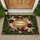 Rococo Gilded Welcome Frame with Roses Daisies - Home Decor Gift for Homeowners Doormat - 1