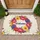 Welcome Script Daisy Butterfly Floral Garden - Housewarming Home Decor Gift Doormat - 1
