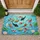 Diverse Koi Fish Lotus Lily Pads Pond Water Scene - Home Decor Gift for Nature Lover Doormat - 1