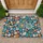 River Stone Pebble Mosaic Stripes Dots Swirls Stars - Natural Home Decor Gift Doormat - 1