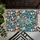 River Stone Pebble Mosaic Stripes Dots Swirls Stars - Natural Home Decor Gift Doormat - 6