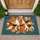 Playful Beagle Dogs Autumn Leaves Berries Flowers Home Decor Gift for Dog Lover Doormat - 1