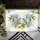 Vibrant Blue Tit Birds Lemon Hydrangea Flower - Home Decor Gift for Garden Lovers Doormat - 6