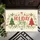 Rustic Christmas Trees Holly Berries Holiday Joy Text - Christmas Home Decor Doormat - 6