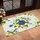 Lemons Blue Flowers Songbirds Geometric Lattice - Home Decor Gift for Garden Lover Doormat - 4