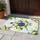 Lemons Blue Flowers Songbirds Geometric Lattice - Home Decor Gift for Garden Lover Doormat - 5