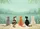 Five Diverse Cats Serene Botanical Garden Landscape Scene - Home Decor Gift for Cat Lovers Doormat - 7