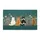 Row of Cats Wildflower Meadow Home Decor Gift for Cat Lovers Doormat - 3