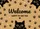 Black Cats Welcome Happy to See You Paw Prints Heart Warm Tan - Home Decor Gift for Cat Lover Doormat - 7