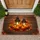 Orange Pumpkins Black Lanterns Autumn Foliage - Fall Home Decor Gift Doormat - 1