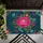 Opulent Fuchsia Peony Flowers Teal Orange Blossoms Lush Foliage Berry Clusters - Home Decor Gift Doormat - 6