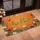 Hello Green Script Wildflowers Ladybug Butterfly - Spring Summer Home Decor Doormat - 4