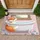 Fox in Bathtub Floral Crown - Home Decor Gift for Fox Lovers Doormat - 1