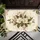 Cream Magnolia Pink Floral Botanical Stems Foliage - Home Decor Gift for Garden Lover Doormat - 6