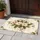Cream Magnolia Pink Floral Botanical Stems Foliage - Home Decor Gift for Garden Lover Doormat - 5