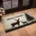 WELCOME Stag Deer Silhouette Rustic Weathered Wood - Farmhouse Home Decor Gift Doormat - 4