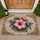 Hummingbird Hibiscus Ornate Floral - Home Decor Gift for Garden Lover Doormat - 1