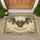 Parchment Gothic Bat Unwelcome Text Scrollwork - Home Decor Gift for Goth Lover Doormat - 1