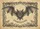 Parchment Gothic Bat Unwelcome Text Scrollwork - Home Decor Gift for Goth Lover Doormat - 7