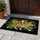 Spotted Leopard Tropical Jungle Flowers - Wildlife Lover Home Decor Gift Doormat - 5