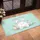 White Bunny Tail Easter Eggs Happy Easter - Easter Holiday Home Decor Doormat - 4