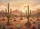 Southwestern Desert Saguaro Cactus Agave Mountains Sunset - Home Decor Gift for Desert Lover Doormat - 7