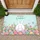 Happy Easter Bunny Tail Eggs Spring Flowers - Easter Celebration Doormat - 1