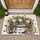Rustic Welcome Wagon Sunflowers American Flag - Independence Day Farmhouse Home Decor Doormat - 1
