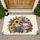 Vintage Mailbox Welcome Patriotic Flowers - Independence Day Home Decor Doormat - 1