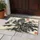 Chinese Mountain Pine Tree Red Sun - Asian Home Decor Gift Doormat - 5