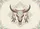Bull Skull Dusty Rose Floral Feathers - Boho Home Decor Gift Doormat - 7