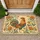 Rooster Sunburst Marigold Wildflower - Rustic Farmhouse Decor Gift Doormat - 1