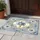 Classical Urn Roses Hydrangeas Acanthus Leaves Scrollwork - Home Decor Gift Doormat - 5