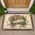 Sunflower Hydrangea Wagon Welcome Stars - Patriotic Farmhouse Home Decor Doormat - 1