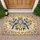 Blue Birds Olive Branch Berries Wildflowers Flora Border - Home Decor Gift for Wildlife Lover Doormat - 1