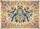 Blue Birds Olive Branch Berries Wildflowers Flora Border - Home Decor Gift for Wildlife Lover Doormat - 7