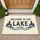 Welcome Lake Pine Trees Waves - Lake House Decor Gift Doormat - 1