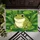 Friendly Green Cartoon Frog Lily Pad Wildflower Pond - Wildlife Garden Home Decor Gift Doormat - 6