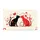 Black Red Kissing Cats Hearts Swirls - Romantic Home Decor Gift Doormat - 3