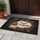 Black Crow Pumpkin Text Cartouche Autumn Flowers - Rustic Farmhouse Home Decor Gift Doormat - 5